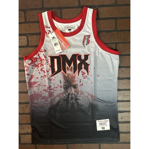 DMX -White Flesh of My Flesh Headgear Classics Basketball Jersey~Never Worn~L XL - Picture 1 of 9